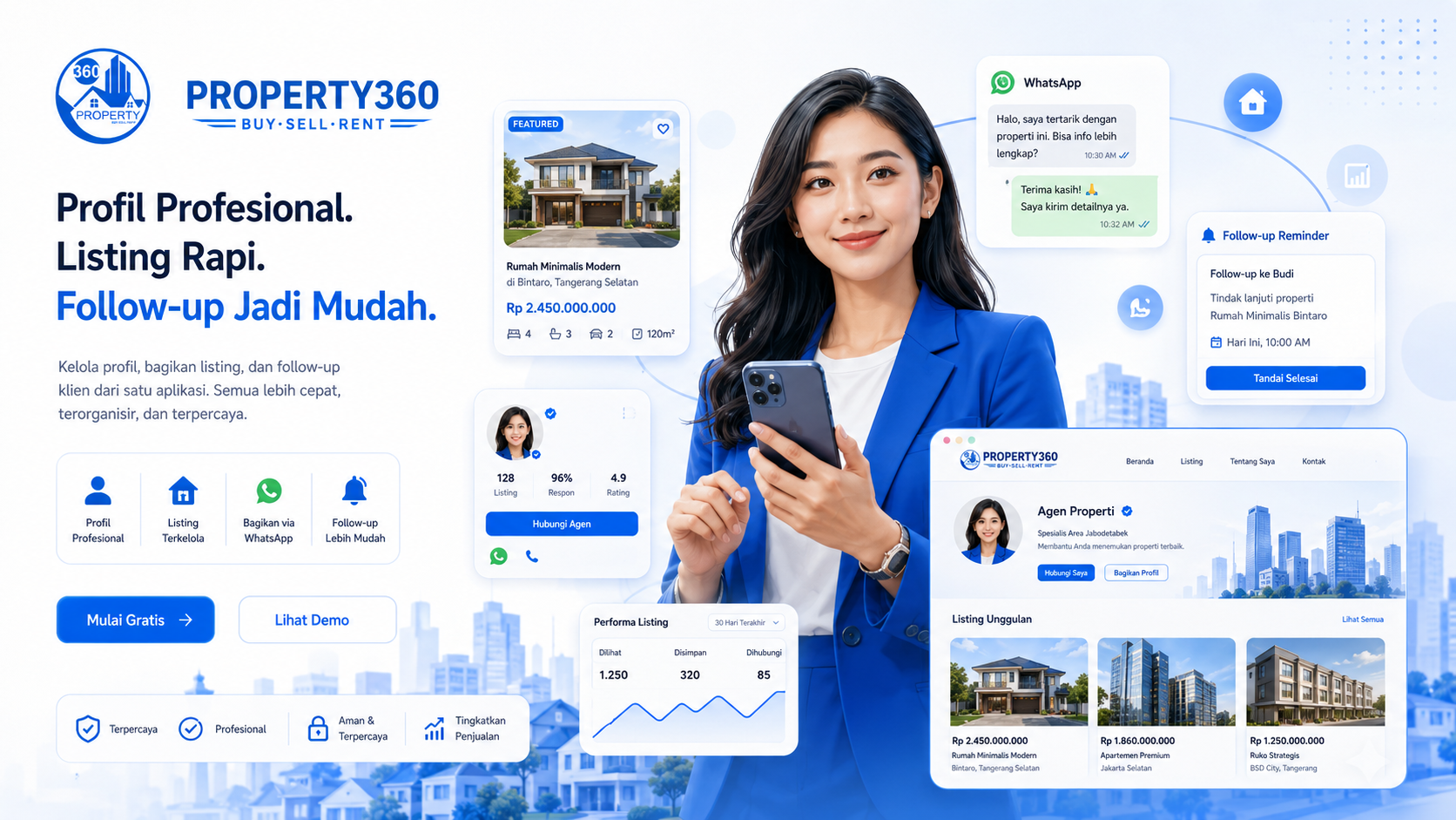 Contoh profil profesional untuk agen properti