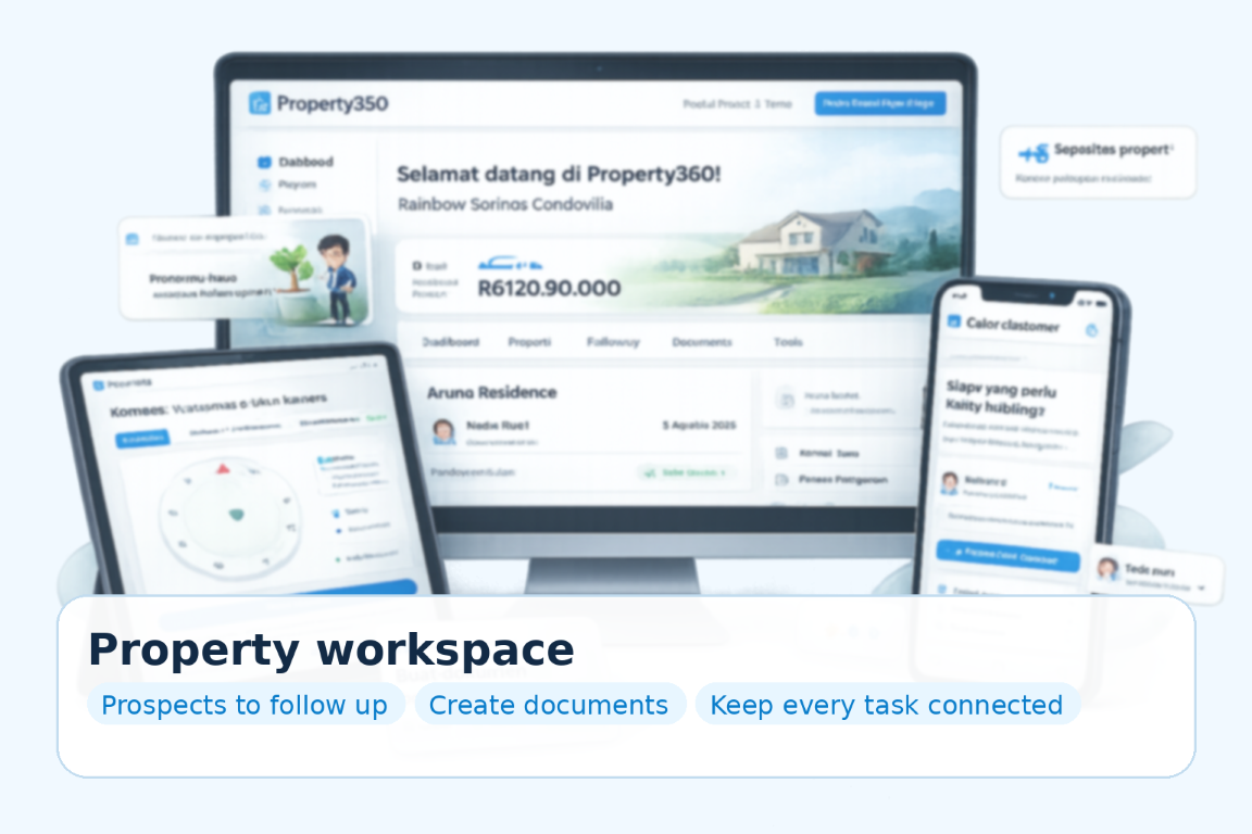Property360 Property Operating System on phone, tablet, and desktop